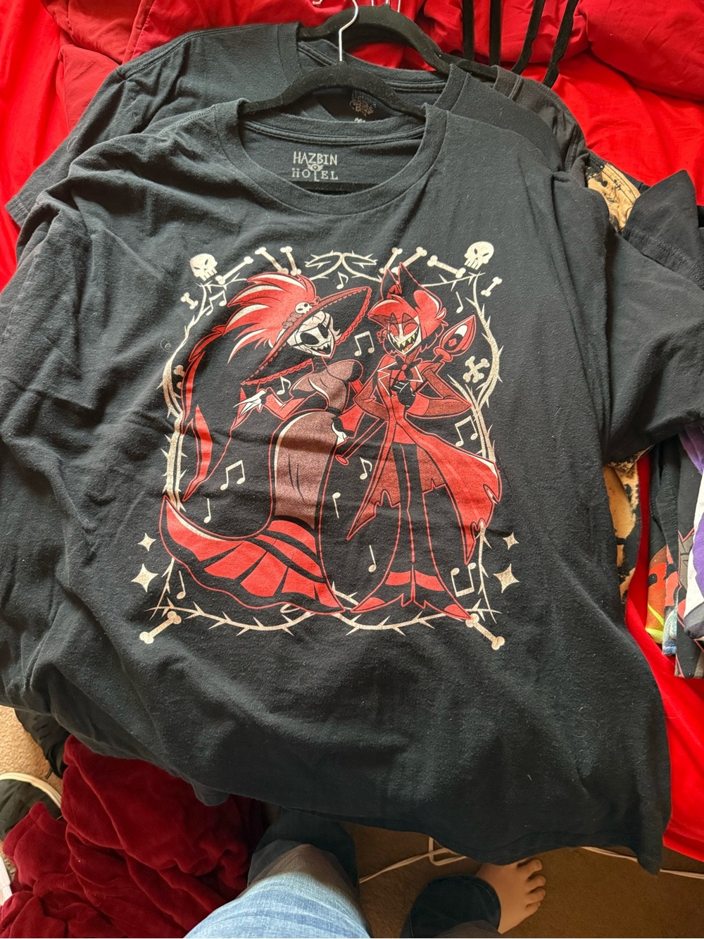 Hazbin Hotel Rosie & Alastor Ace Double-Sided T-Shirt